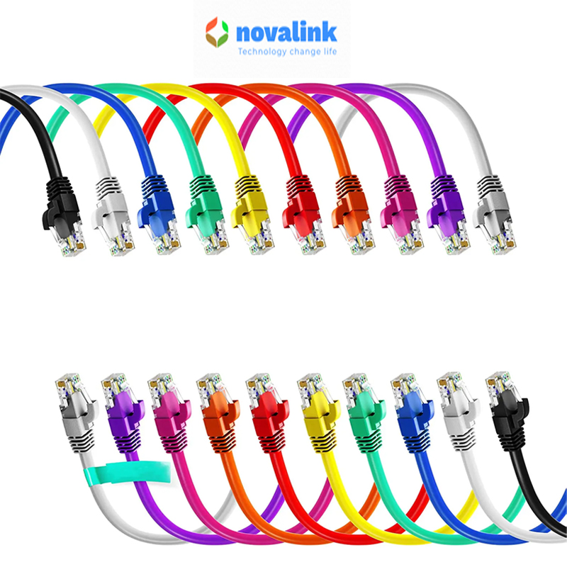 Dây nhảy patch cord cat6 dài 25m Novalink NV-20112A  tiết diện 24AWG, băng thông 550MHZ tốc độ 1Gb